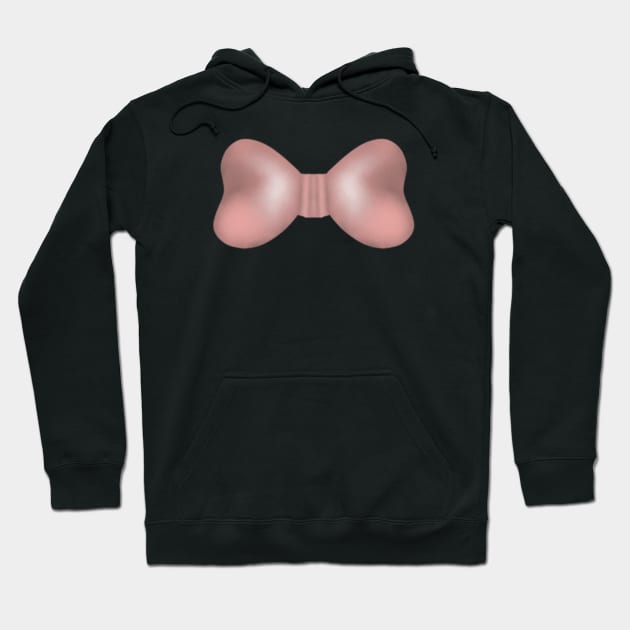 Pink Bow Art Hoodie by Print Art Station